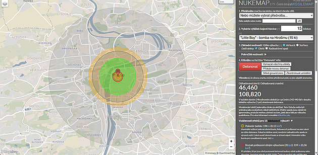Zkuste si, jaké by to bylo, kdyby atomová bomba vybuchla nad vaším domem
