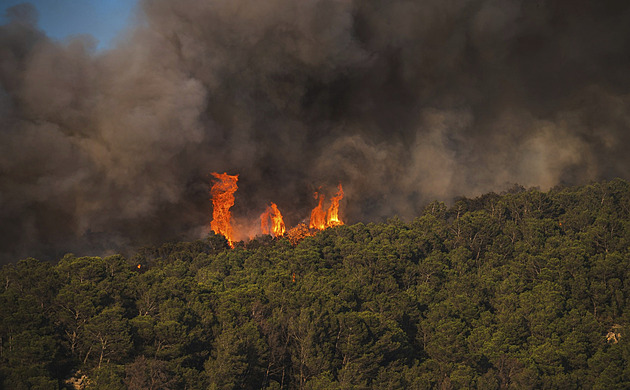 VIDEO: Hasiči na jihu Francie stále bojují s ohněm. Pohltil oblast větší než Paříž