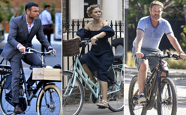 Slavní, kteří se nemohou nabažit jízdy na kole