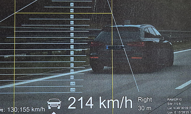 Tři šoféři přišli na D1 o řidičáky, rekordman prosvištěl rychlostí 214 km/h