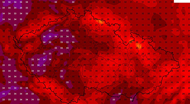 Startuje několikadenní vlna veder, může být až 37 stupňů